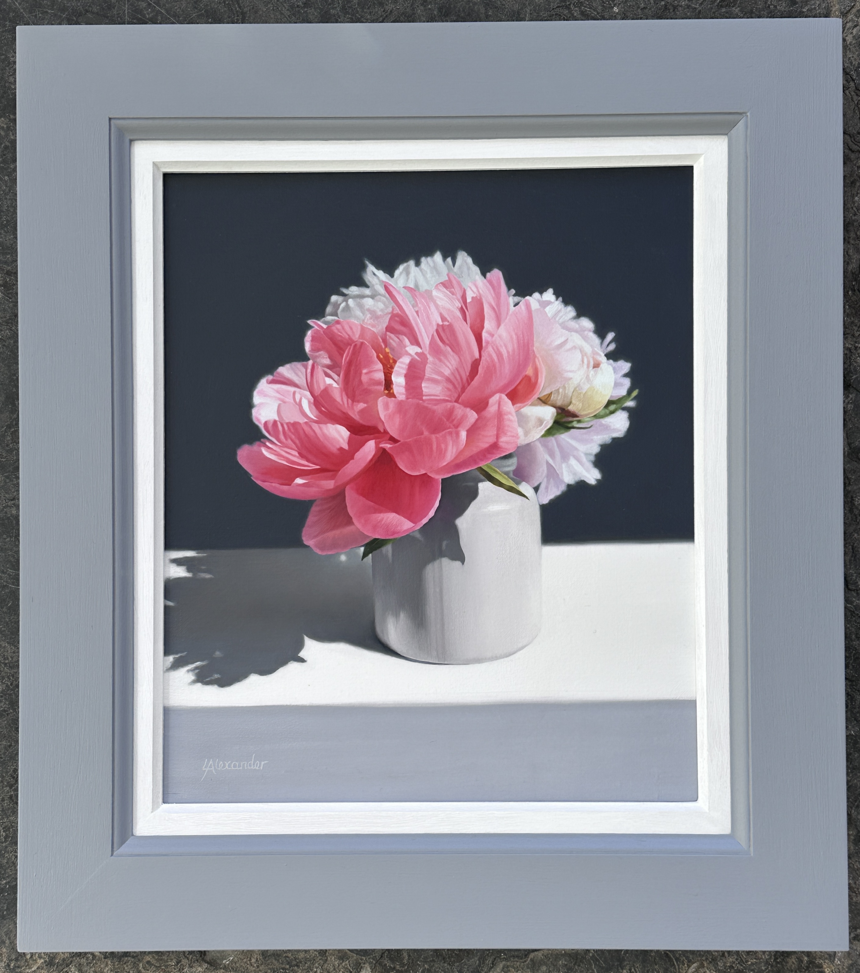 Linda Alexander ROI Peonies in Stoneware Pot