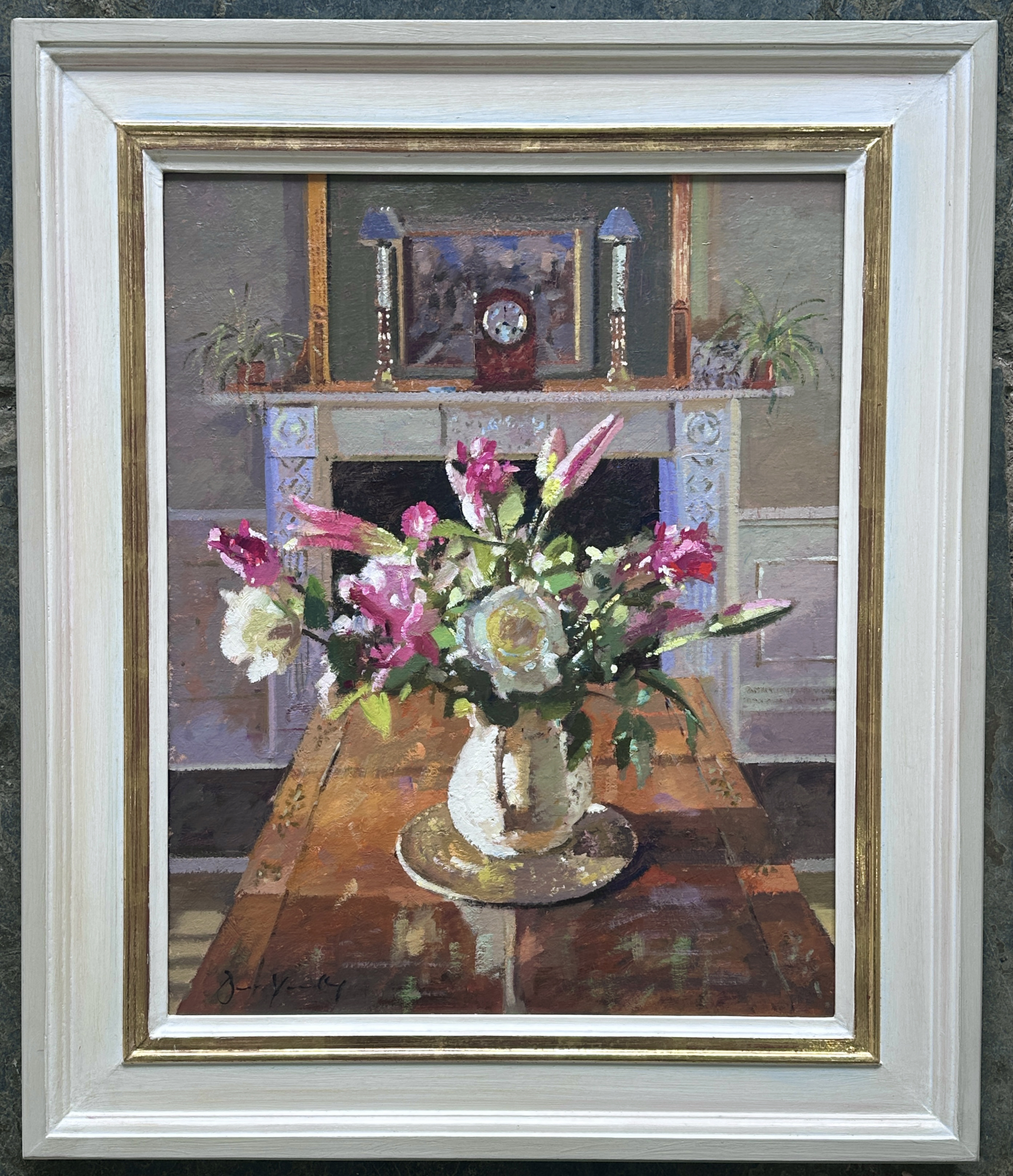 Yardley, Bruce Roses, Lilies & Mantel Clock